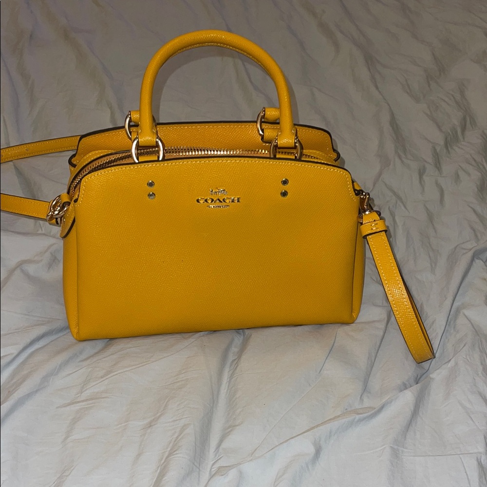 Coach Mustard Yellow Satchel